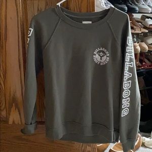 Billabong olive green sweatshirt